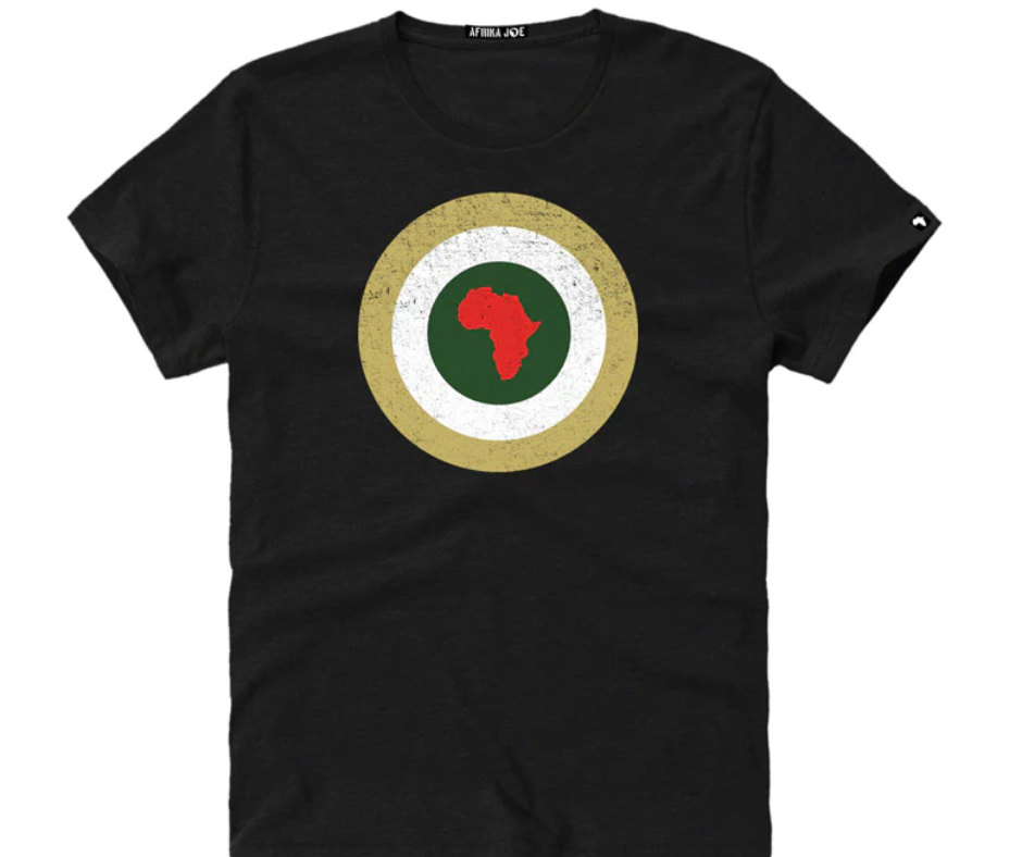 Afrika Joe Men Roundel  Africa Tshirt Olive