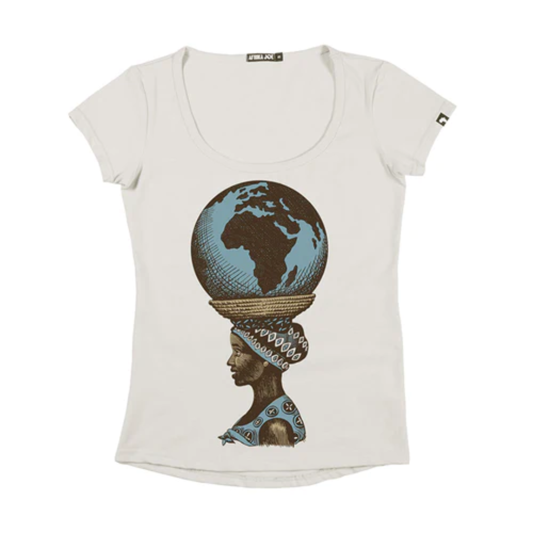 Afrika Joe Men Earth Mama Stone Tshirt