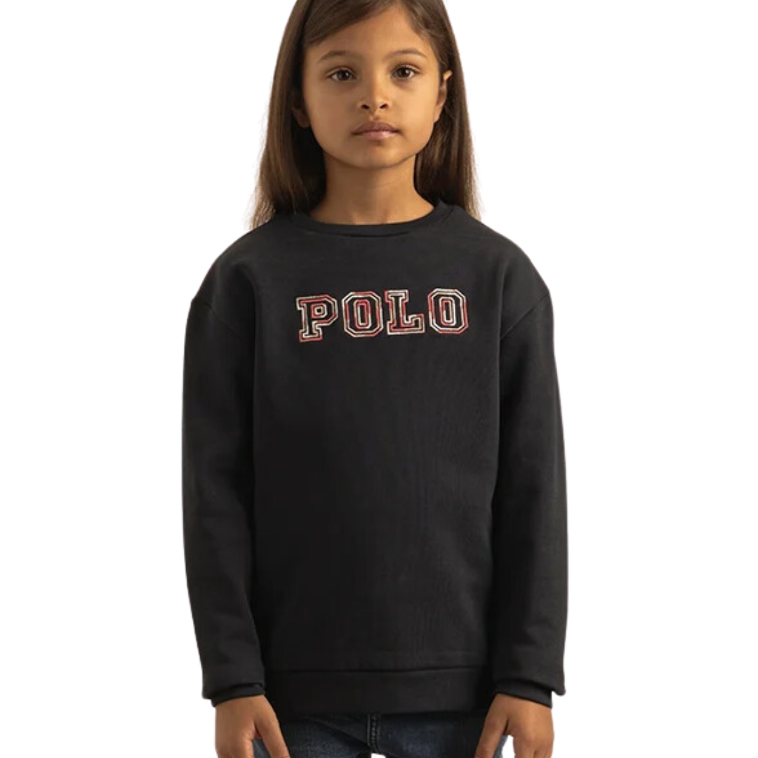 Polo Kids Girls Jade Printed Sweater Navy