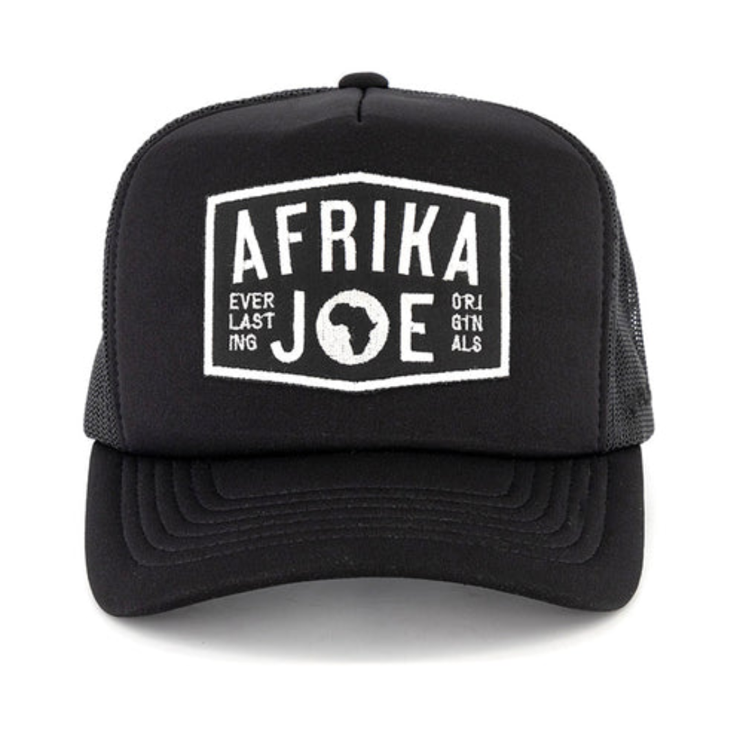 Afrika Joe Youth 6 Panel Black Cap