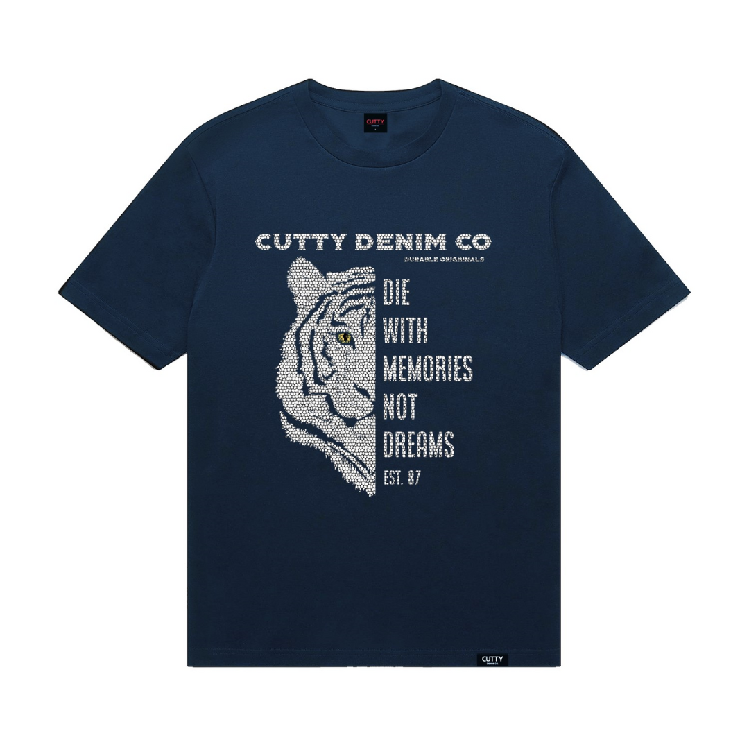 Cutty Mens Fashion GORDAN Navy Tshirt